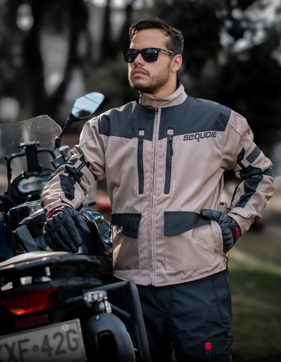 Chaqueta Sahara - Protecciones Certificadas - 100 % Impermeable - Chaquetas para Moto para moto